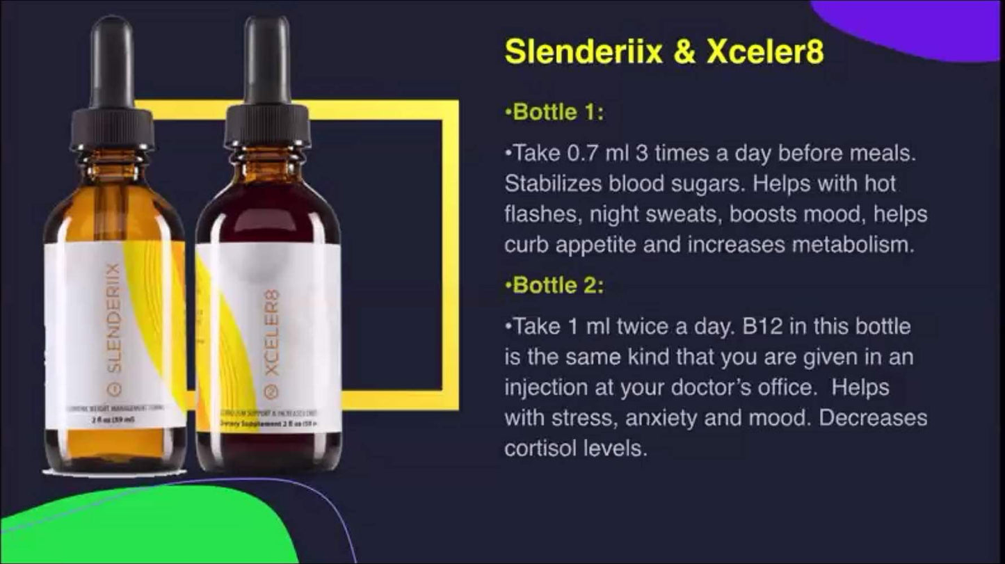 Slenderiix & Xceler8 Drops – Natural Weight Support