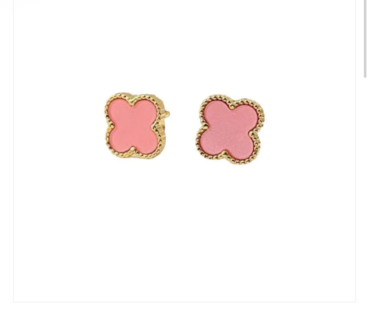 Large Clover Leaf Stud Earrings