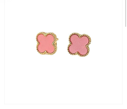 Large Clover Leaf Stud Earrings