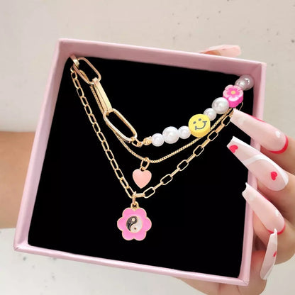 Happy girl necklace set