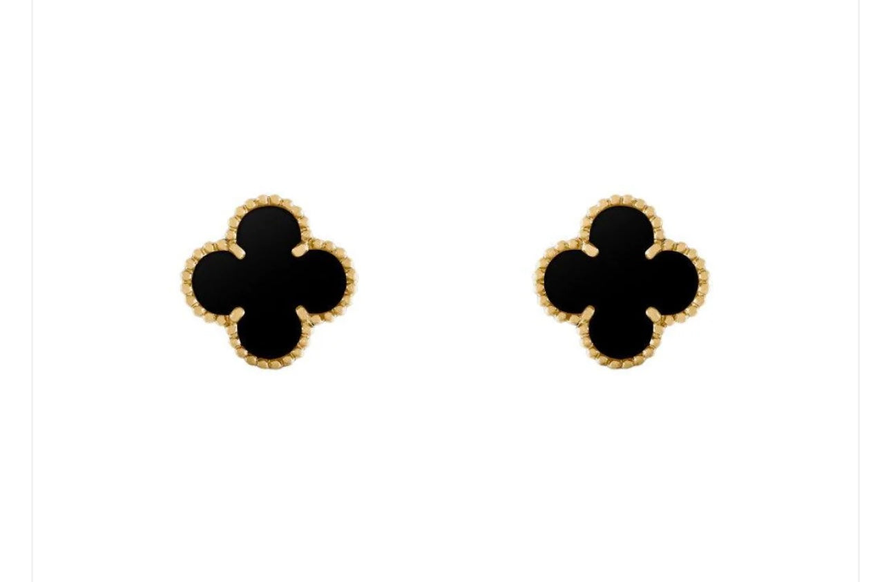 Large Clover Leaf Stud Earrings