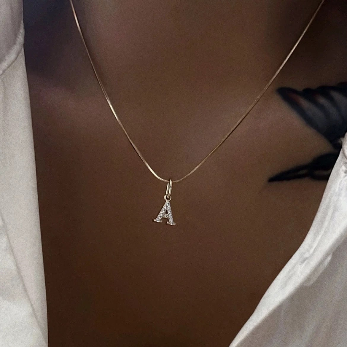 Initial necklace