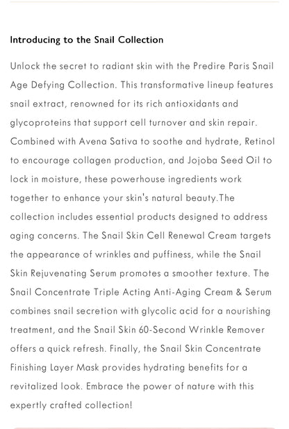 Snail Age-Defying Collection