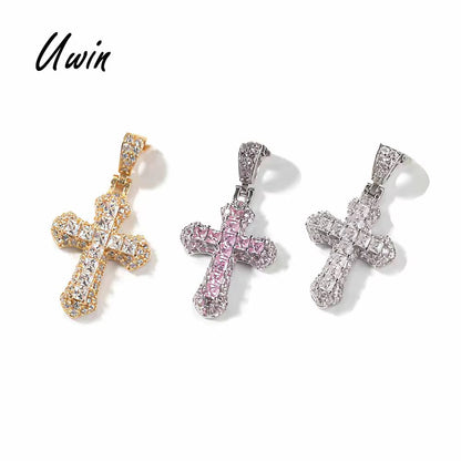Iced Mini Cross Necklace